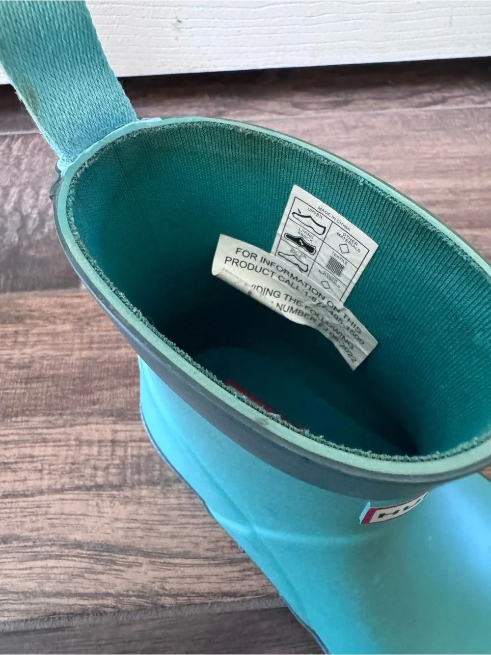 Hunter‎ Play Kids Rain Boot Sea Green UK Size 10 USA Size 11C Shoe